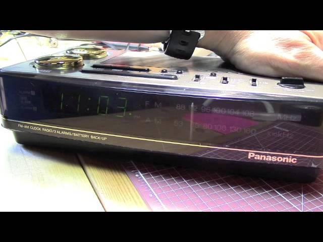 Panasonic Big Bell Clock radio RC-6180 from the 1980's