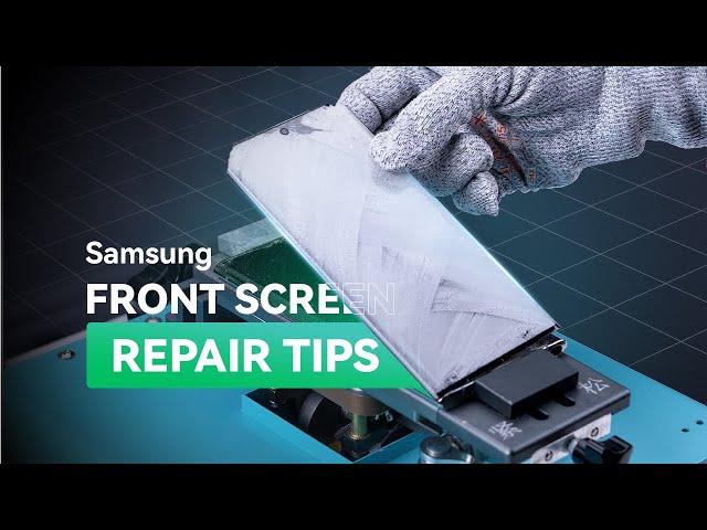 Samsung Note 10 Curved Screen Repair Tips (Glass Only)