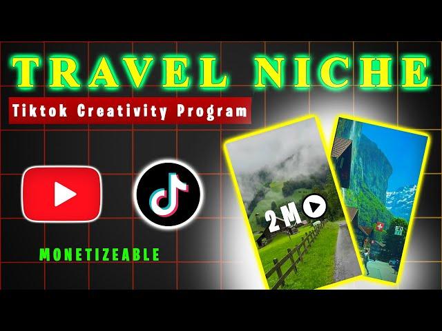 Underrated Faceless TikTok Niche! | Viral Travel Niche ( How to make Videos)