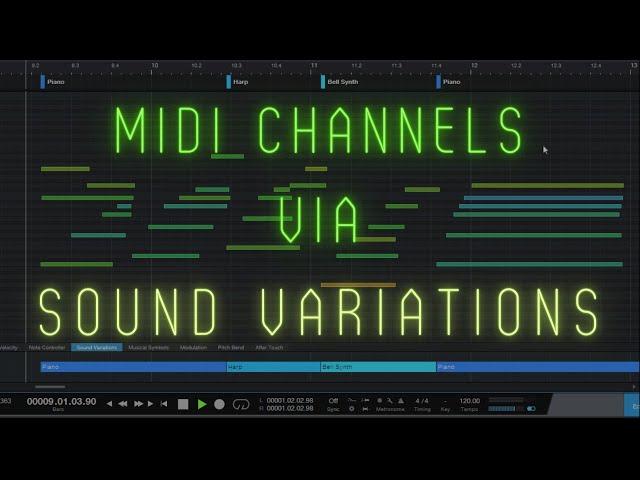 How to Assign MIDI Channels to Notes with Sound Variations | PreSonus Studio One Tutorial