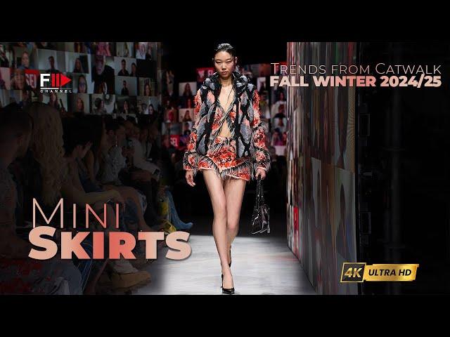 TRENDS from CATWALK I FALL WINTER 2024/25 I MINISKIRTS - Fashion Channel Chronicle