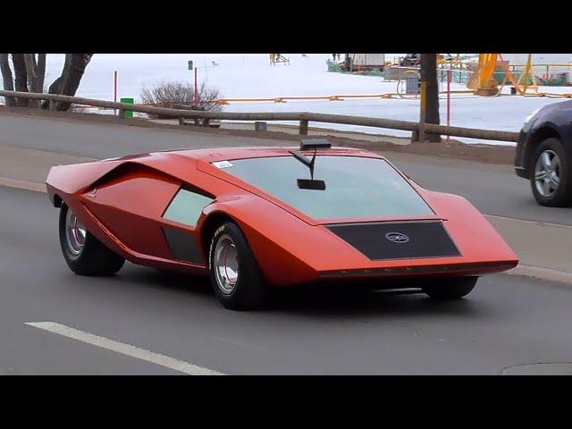 Lancia Stratos HF Zero (1 of 1) | Start Ups + Revs + Driving on Ice | St. Moritz