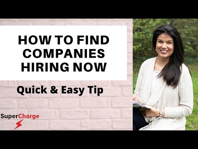How to get a job FAST!! Powerful Tip