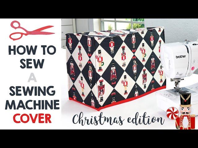 Christmas Sewing Machine Cover and Fabric Basket 2 in 1