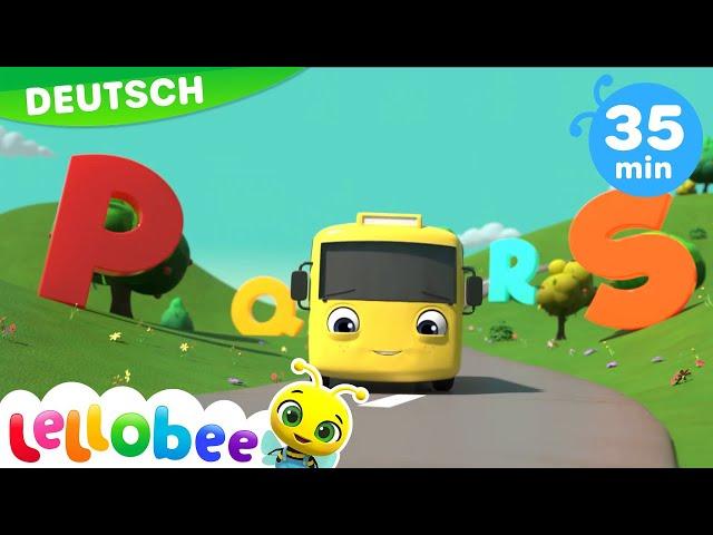 Lerne das ABC Lied | Alphabet lernen | Kinderlieder | Lellobee Deutsch | Cartoons für Kinder