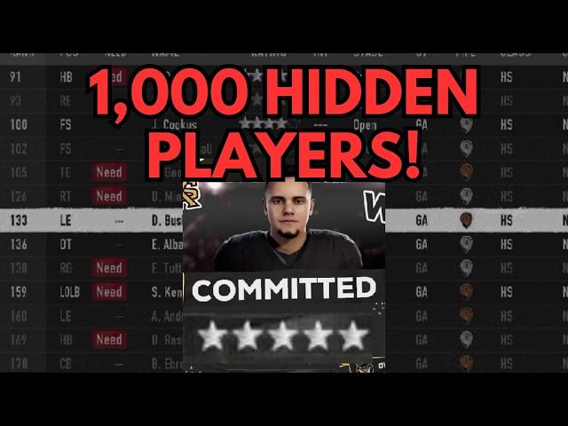 EA is Hiding Recruits From You -- College Football 25 Dynasty Tip