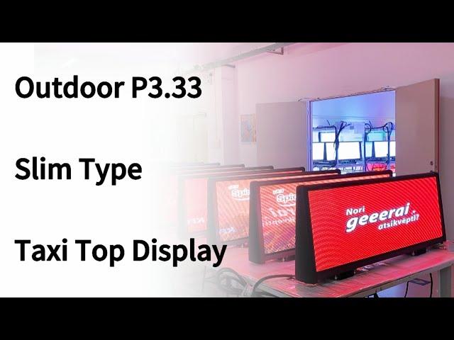 Ultra-slim Outdoor P3.33 Taxi Top LED Screen Aging Test#nseled #nseledcloud #nseledeurope