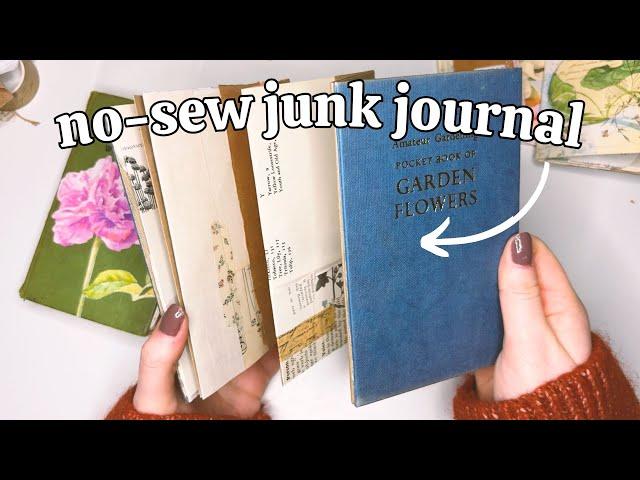 Turn an old book into a no-sew junk journal  Beginner-friendly tutorial