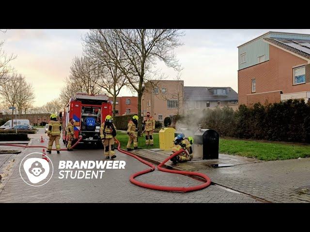 BRANDWEER STUDENT | ONDERGRONDSE CONTAINER IN DE BRAND