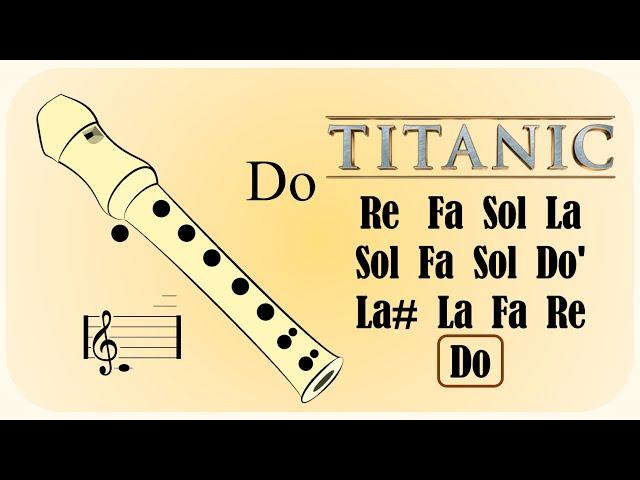 COMO TOCAR LA CANCIÓN DE TITANIC en Flauta Dulce  Tutorial con Notas
