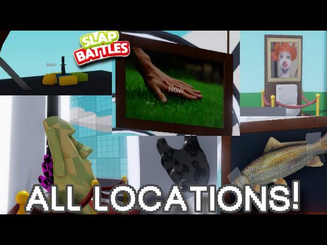 ALL New Lobby Secret Gloves Locations And Easter Eggs | Slap Battles Roblox