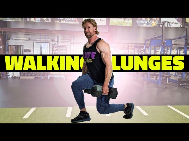 Walking Lunges Exercise Tutorial | Build Legendary Legs & Cardio