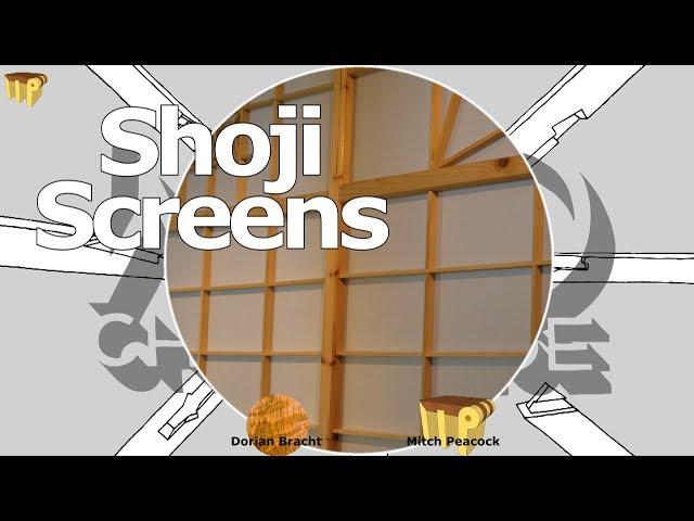 Shoji Screens for my workshop - A 100% Wood Challenge