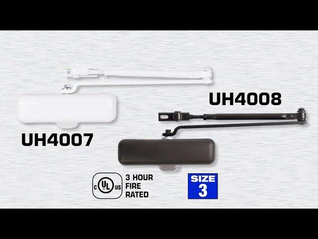 Universal Hardware UH4007 & UH4008 Heavy Duty Residential Closer Outward Opening Install Instruction