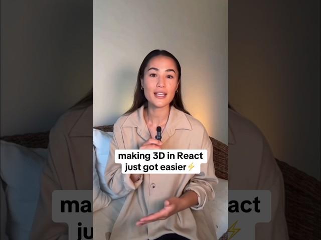 Have you ever tried building something in 3D with React?  #reactjs #reactjsdeveloper #devtips