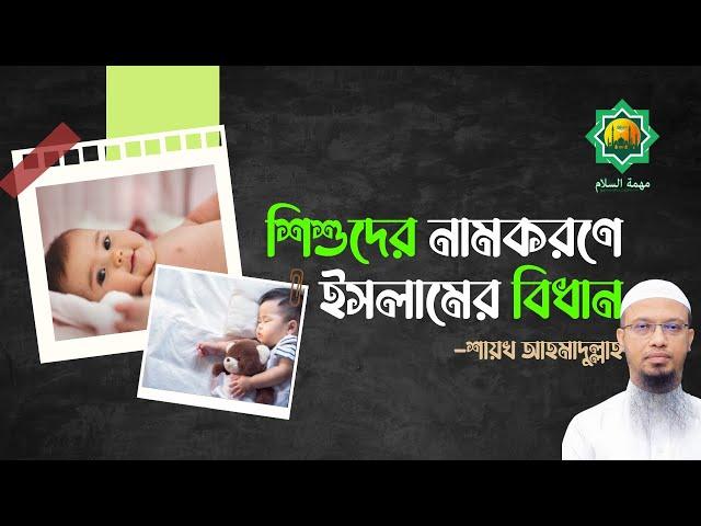 শিশুর নাম রাখার ইসলামী বিধান | শায়খ আহমাদুল্লাহ | Mission Peace