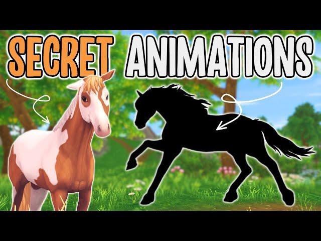 *SECRET* HORSE GAITS & ANIMATIONS YOU DIDN'T KNOW ABOUT: SNEEZE, BUCK, POSING, MULTIPLE HORSE GAITS