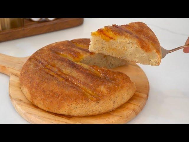 No OVEN Banana Cake in 15 minutes