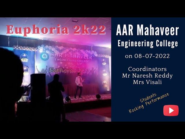 AAR MAHAVEER ENGINEERING COLLEGE EUPHORIA 2K22