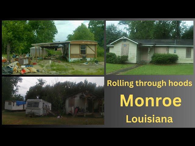 Dangerous Hoods in Monroe, LA | Dash Cam Driving Tour Louisiana Part 1 (4K)