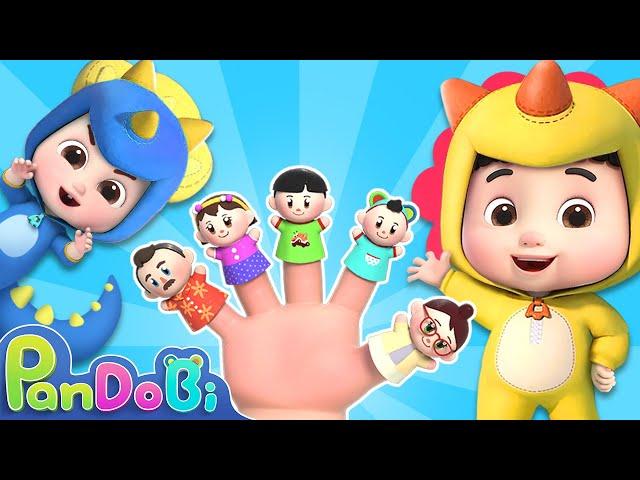 Dinosaur Finger Family Song | Pandobi Nursery Rhymes & Kids Songs