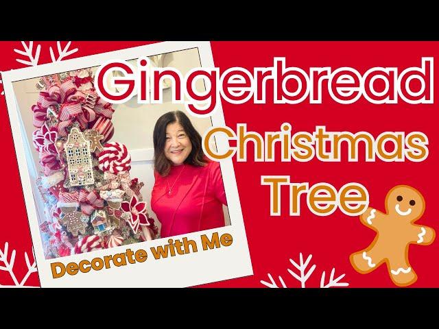 Decorate for Christmas with Me: GINGERBREAD Christmas Tree & how to decorate Christmas Tree