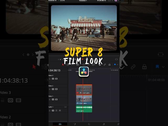 Super 8 film look in DaVinci Resolve