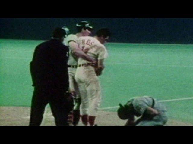 1970 All-Star Game: Rose knocks over Fosse to score