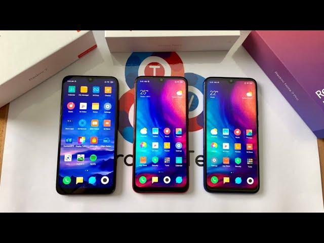 Redmi 7 vs Note 7 vs Note 7 Pro - Ultimate Redmi Battle!