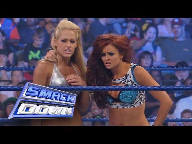 (HD) WWE Smackdown: August 15, 2008 - Maria & Michelle Mccool vs. Natalya & Maryse