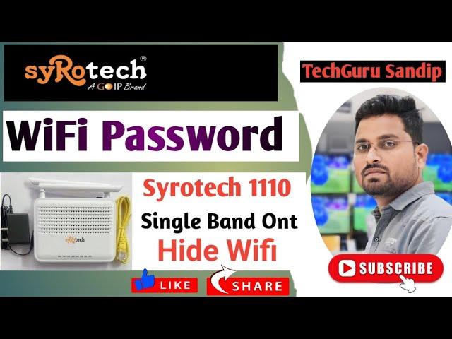 Syrotech 1110 WiFi Password Change कैसे करे | How To Change WiFi Password