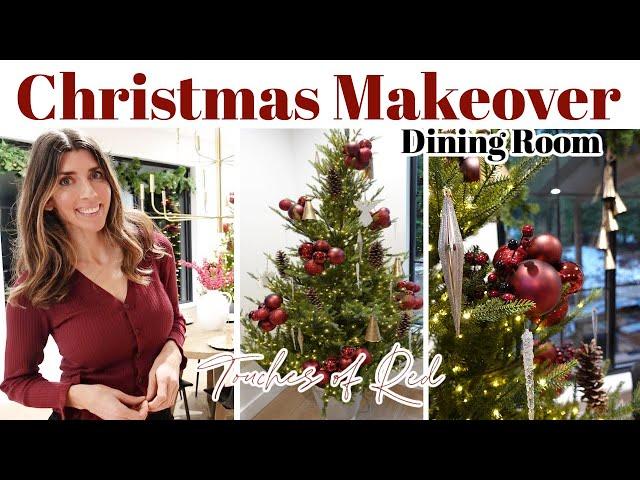 Christmas Dining Room + Holiday Maroon Decorating Ideas & Holiday Deals