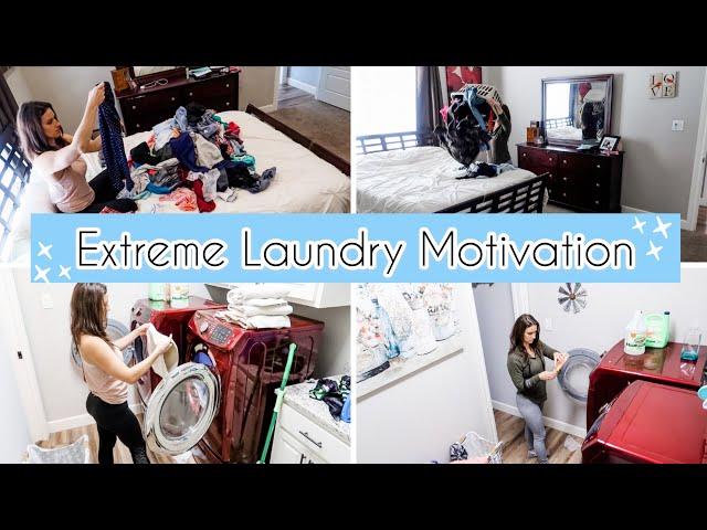 *NEW* EXTREME LAUNDRY DAY | LAUNDRY ROUTINE FOR MOM OF 4 | All Day Laundry | LAUNDRY  MOTIVATION