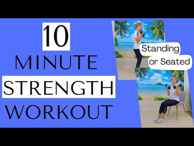 10 Min Dumbbell Workout for Seniors and Beginners - Build Muscle & Confidence