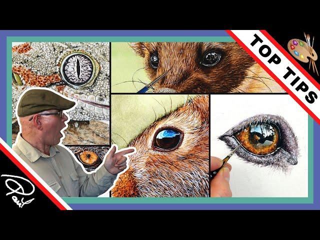 How to Paint EYES Using WATERCOLOR (Part 2) 