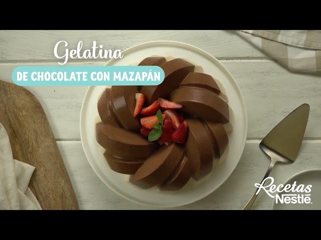 Rica gelatina de choco mazapán