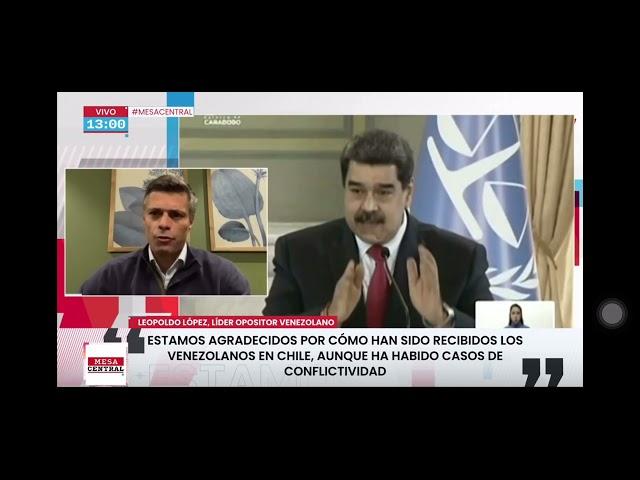 Iván Valenzuela entrevista a Leopoldo López para #MesaCentral