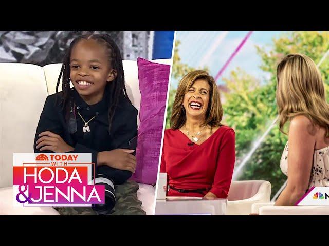 10-year-old professional photographer takes pics of Hoda & Jenna