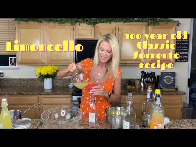 Limoncello, 100 year old Classic Sorrento Recipe 