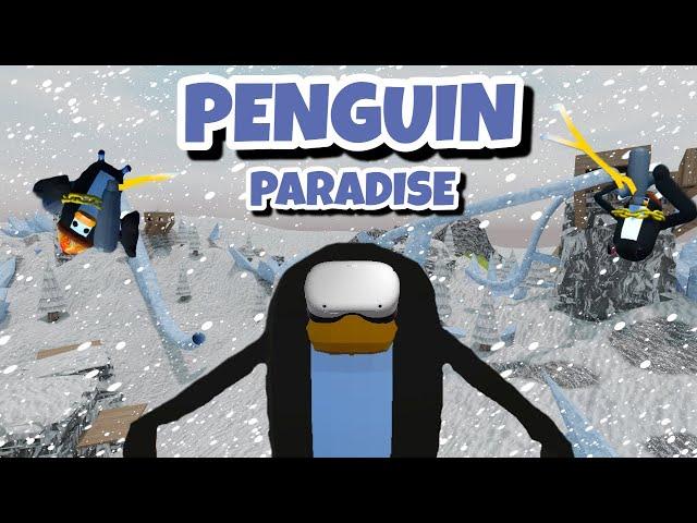 Playing The BEST Gorilla Tag Knockoff!!! (Penguin Paradise VR)