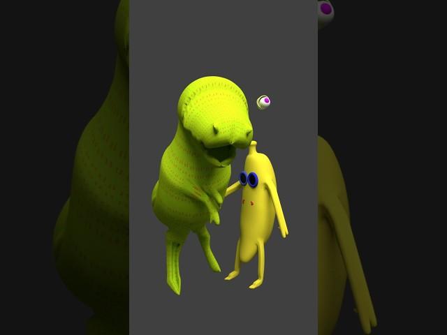 Bananu And Dainy Again And Again Position Change  #shorts #funny #animation