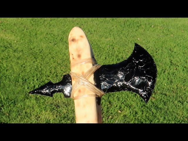 Making an Obsidian Battle Axe