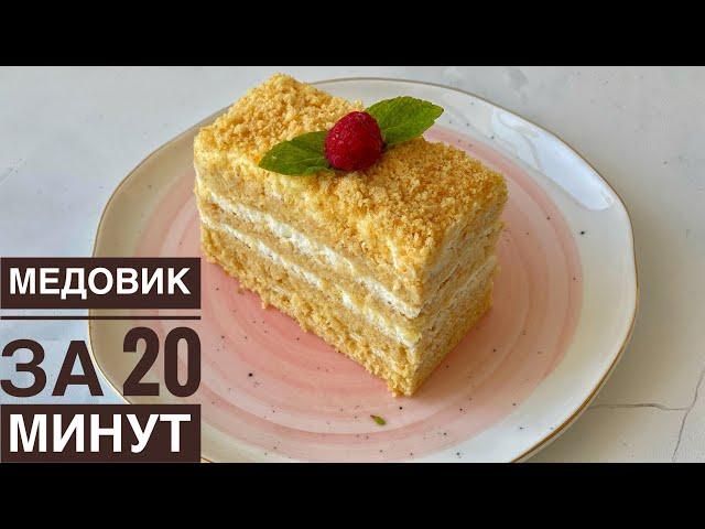 Honey cake in 20 minutes! Kazakh recipe. Quick Honey Cake.