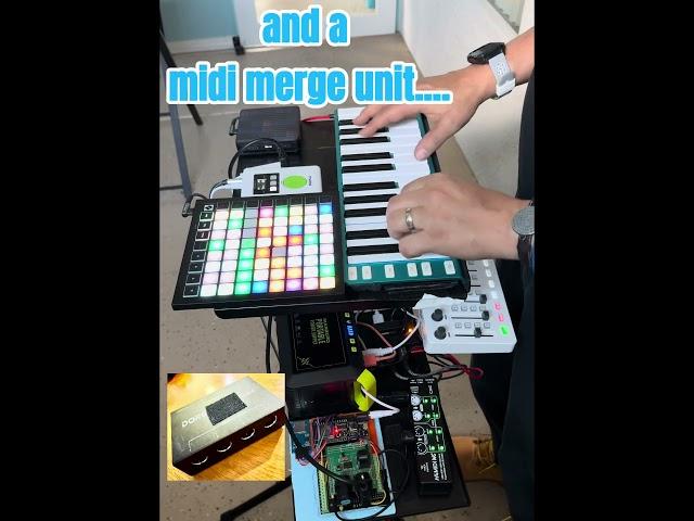 Cme H4midi Wc for 4 midi controllers through usb midi host ! #shorts