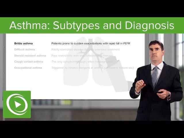 Asthma: Subtypes and Diagnosis – Airway Diseases | Lecturio