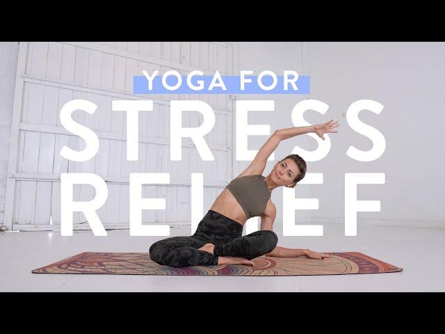 Yoga for STRESS RELIEF  Full Length 30-Minute Yoga Class with Ashton August