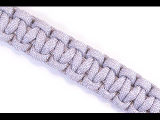 How To Make a Basic Solomon Cobra Paracord Bracelet with Buckle - BoredParacord