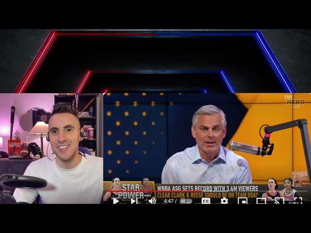 THE HERD | Colin Cowherd SHOCKED, Caitlin Clark SMASHES ASG Ratings, WNBA RUINED Olympics Reaction