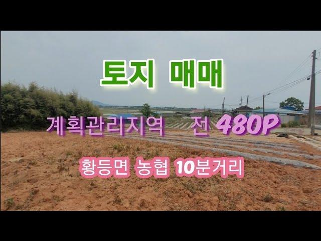 (보류) 익산토지 매매 480p 계획관리지역 전 황등면 농협 하나로 마트 차량 10분거리 위치 진출입 매우용이 황등토지 매매 백년부동산