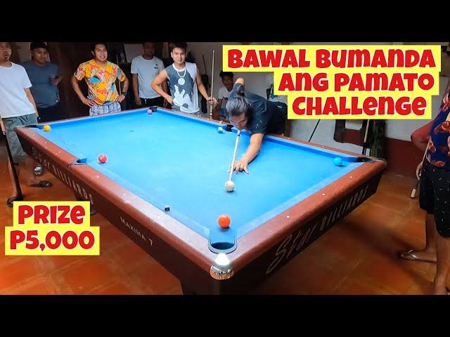 5,000 Pesos No Rail Challenge | Anim Na Bola Papasukin Na Hindi Babanda Sa Rail | Fun Pool Challenge